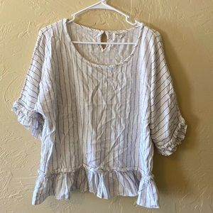 World Market Ruffle Top